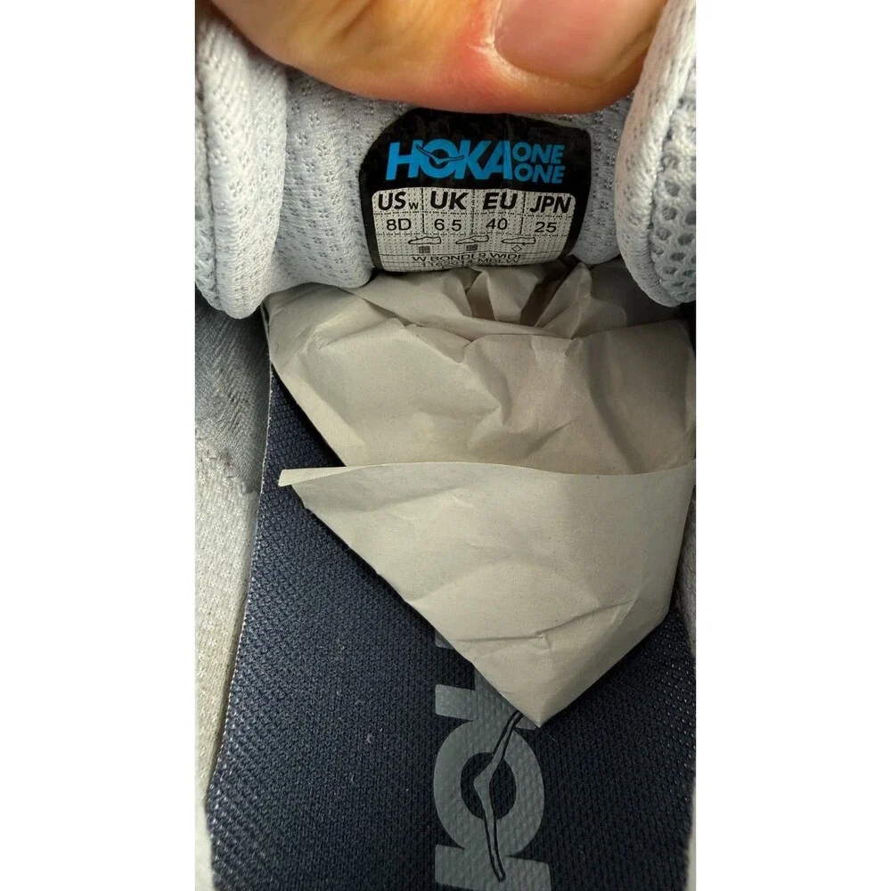 Hoka One One Bondi 9 1162014 Blue 8D Women's Cushioned Road Running Shoes #277